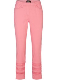 Pantaloni elasticizzati cropped con fondo traforato, bpc selection
