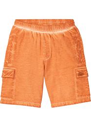 Bermuda in felpa effetto lavato con tasche cargo, John Baner JEANSWEAR