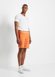 Bermuda in felpa effetto lavato con tasche cargo, John Baner JEANSWEAR