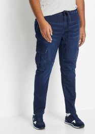 Jeans cargo in felpa regular fit, tapered, John Baner JEANSWEAR