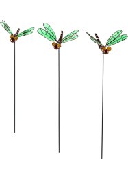 Decorazione da giardino libellula con ali luminose (pacco da 3), bpc living bonprix collection