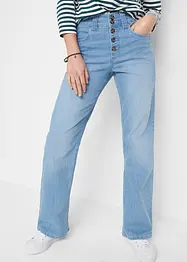 Jeans elasticizzati comfort a vita alta, straight, bonprix