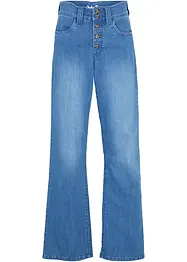 Jeans straight elasticizzati, vita alta, bonprix