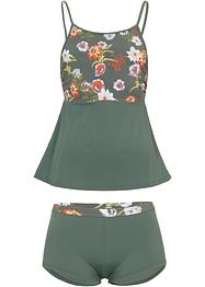 Tankini (set 2 pezzi) con tasche portaprotesi in poliammide riciclata, bpc bonprix collection