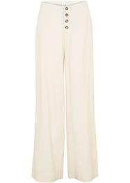 Pantaloni a palazzo in misto lino extra lunghi, bpc bonprix collection