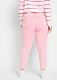 Pantaloni in twill cropped in look usato, bonprix
