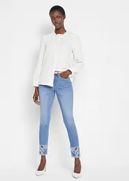 Jeans slim fit elasticizzati, vita media, bonprix