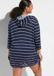 Maglia lunga copricostume con cappuccio in viscosa, bonprix