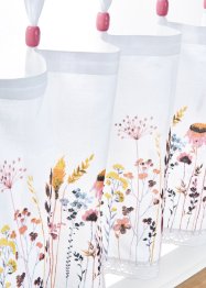 Tenda a vetro con fiori stampati in cotone biologico, bpc living bonprix collection