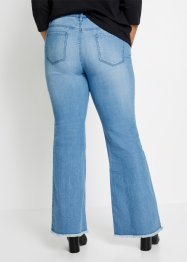Jeans a zampa con fondo sfrangiato, RAINBOW