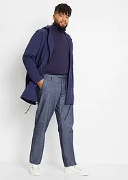 Pantaloni chino regular fit in chambray, straight, bonprix