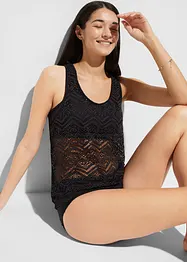 Tankini in pizzo (set 2 pezzi), bonprix