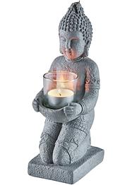 Portacandele a forma di Buddha, bpc living bonprix collection