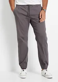 Pantaloni chino elasticizzati con elastico in vita loose fit, straight, bonprix