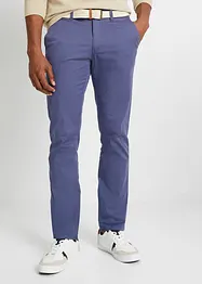 Pantaloni chino elasticizzati con cintura regular fit, straight, bonprix
