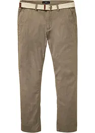 Pantaloni chino elasticizzati con cintura regular fit, straight, bonprix