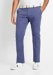 Pantaloni chino elasticizzati con cintura regular fit, straight, bonprix