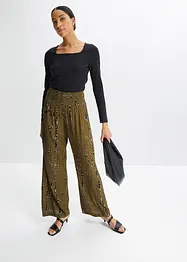 Pantaloni a palazzo con stampa batik, bonprix