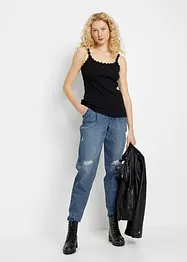 Top a costine in puro cotone (pacco da 2), bonprix