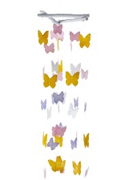 Sonaglio a vento in conchiglia capiz con farfalle, bpc living bonprix collection