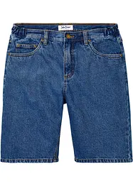 Bermuda in jeans con cinta elasticizzata ai lati, classic fit, bonprix