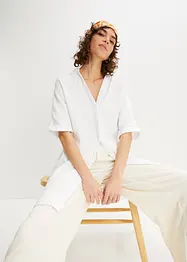 Camicia lunga oversize in mussola di cotone, bonprix