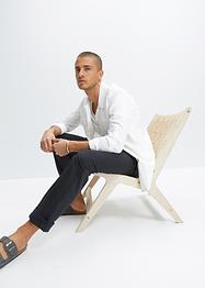 Pantaloni chino in misto lino con elastico in vita regular fit, straight, RAINBOW
