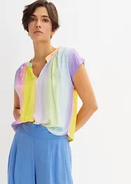 Blusa con effetto ombré in viscosa sostenibile, bonprix