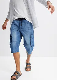 Bermuda lunghi in jeans, relaxed fit, bonprix