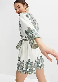 Tuta in misto lino, bonprix