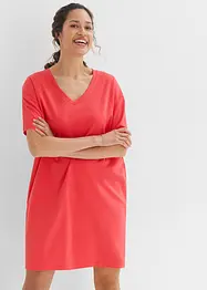 Abito t-shirt oversize con scollatura a V (pacco da 2), bonprix