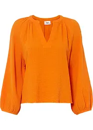 Blusa oversize in mussola di cotone, bonprix