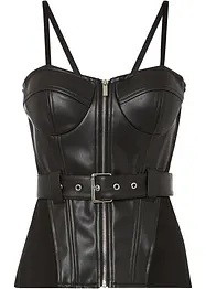 Top bustier in similpelle, BODYFLIRT boutique