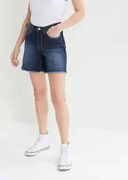 Shorts di jeans elasticizzati, a vita media, bonprix