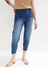 Mom jeans cropped, a vita media, John Baner JEANSWEAR