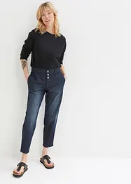 Mom jeans cropped, a vita media, John Baner JEANSWEAR