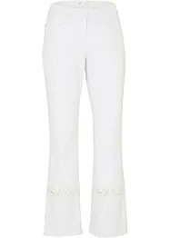 Pantaloni cropped con ricami traforati, bpc selection