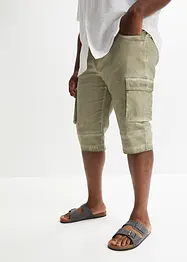 Bermuda cargo lunghi elasticizzati con taglio comfort, regular fit, bonprix