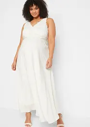 Abito da sposa prémaman con pizzo, satin e georgette, bonprix