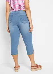 Jeans cropped slim fit, a vita media (pacco da 2), bonprix