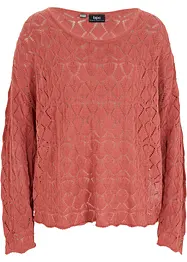 Maglione traforato oversize, bonprix