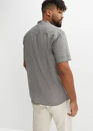 Camicia a maniche corte in look lavato, bonprix