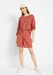 Maglione traforato oversize, bonprix