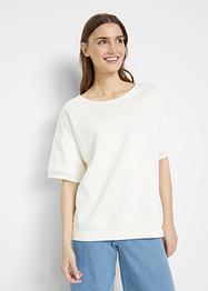 Felpa a maniche corte in cotone biologico, bpc bonprix collection