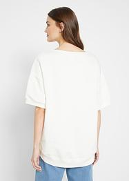 Felpa a maniche corte in cotone biologico, bpc bonprix collection