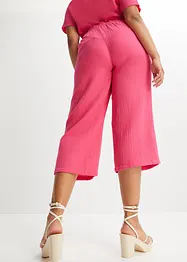 Pantaloni culotte in mussola di cotone, bonprix