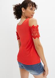 Maglia con cerniera e pizzo, BODYFLIRT