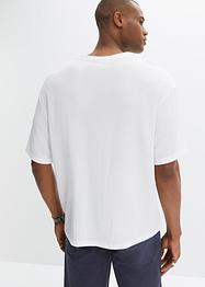 T-shirt sostenibile in tessuto operato, loose fit, John Baner JEANSWEAR