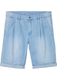 Bermuda in jeans con pinces, loose fit, RAINBOW