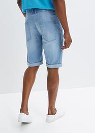Bermuda in jeans con pinces, loose fit, RAINBOW